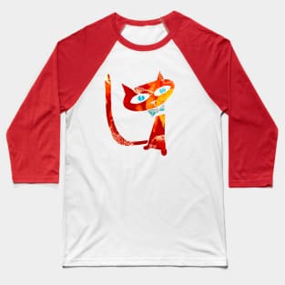 Cheeky cat Baseball T-Shirt